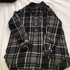 Black and gray flannel
